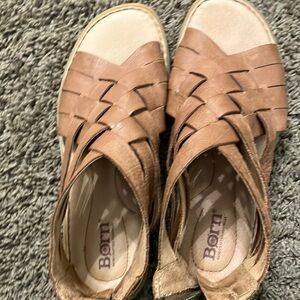 Women's Tan Born Brand Sandals